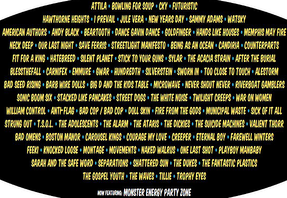 vans warped tour lineup 2018