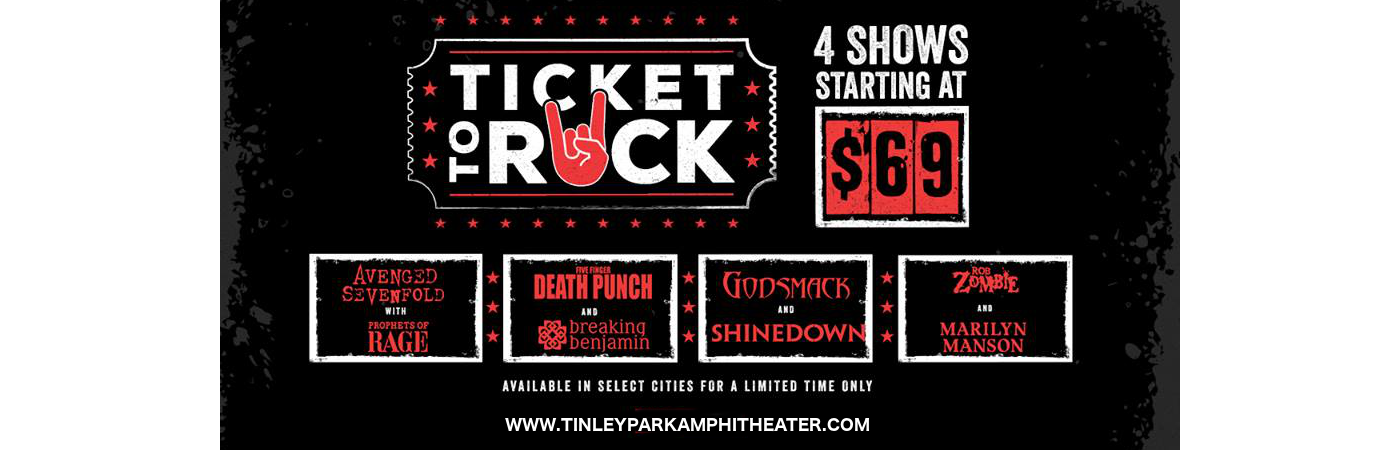 Ticket To Rock (Includes Shinedown, Avenged Sevenfold, Rob Zombie & Five Finger Death Punch Performances) at Hollywood Casino Ampitheatre