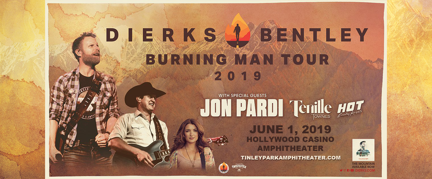 Dierks Bentley, Jon Pardi & Tenille Townes at Hollywood Casino Ampitheatre