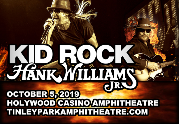 Image result for Kid Rock + Hank Williams Jr. coming to Hollywood Casino Amphitheatre