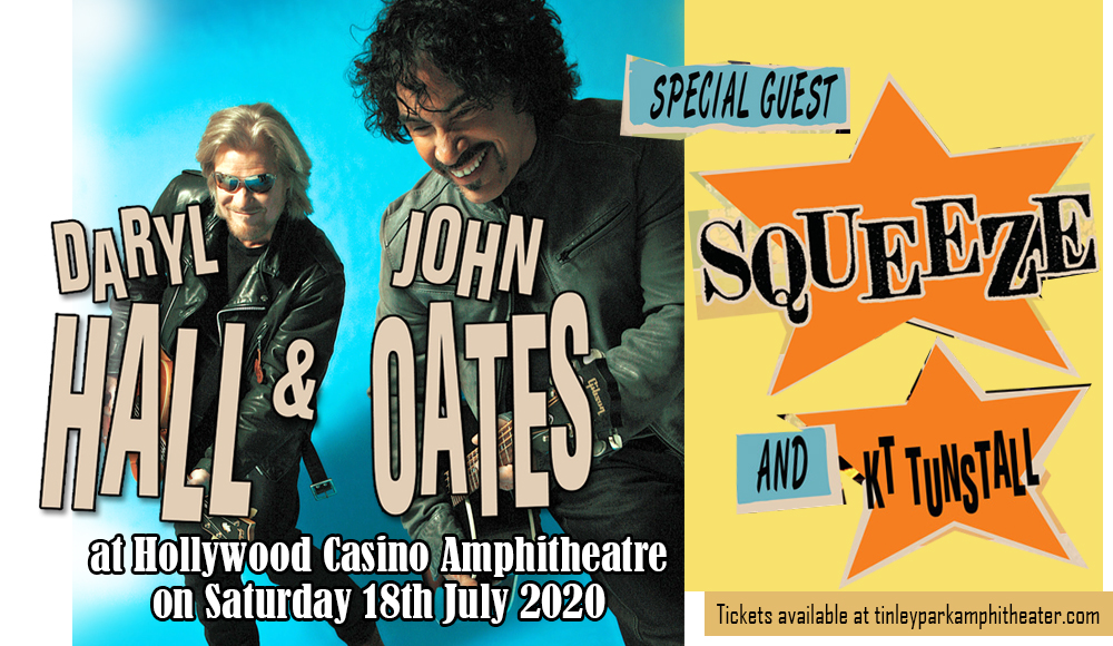 Hall and Oates, KT Tunstall & Squeeze at Hollywood Casino Amphitheatre