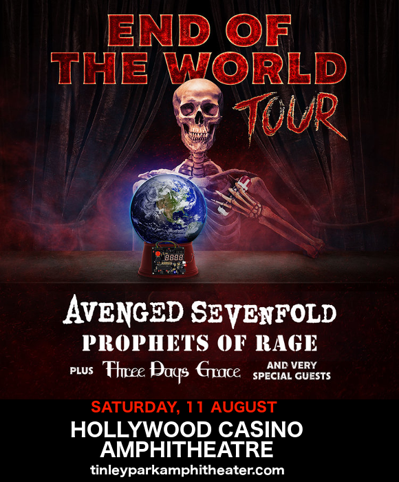 **CANCELLED** End of the World Tour: Avenged Sevenfold, Prophets of Rage & Three Days Grace at Hollywood Casino Ampitheatre