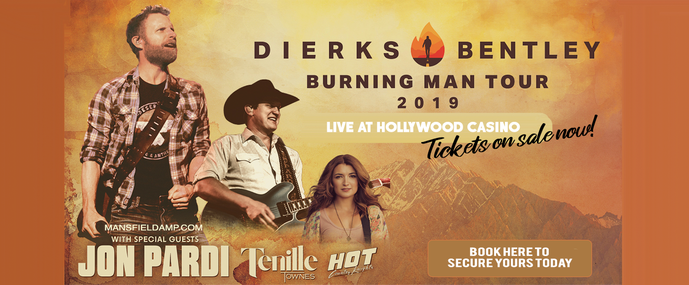 Dierks Bentley, Jon Pardi & Tenille Townes at Hollywood Casino Ampitheatre