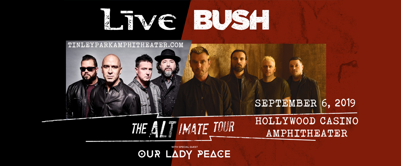 Live, Bush & Our Lady Peace at Hollywood Casino Ampitheatre