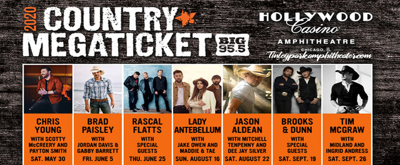 Country Megaticket (Includes Tickets To All Performances) [CANCELLED] at Hollywood Casino Amphitheatre