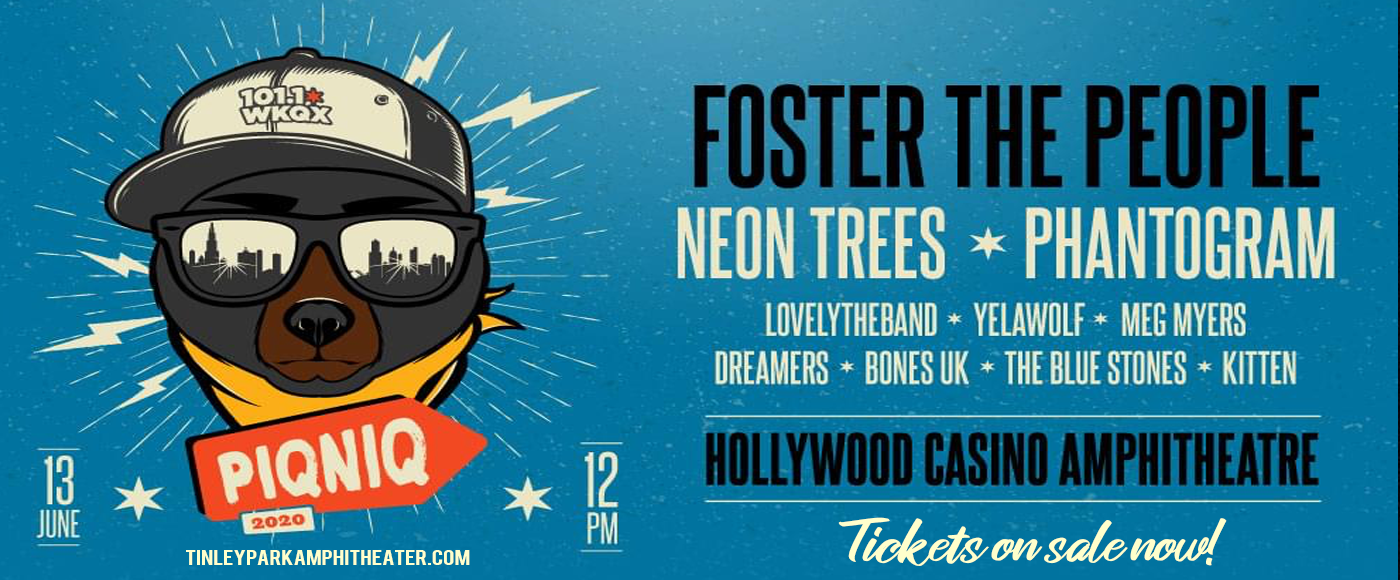 101WKQX Piqniq: Foster The People, Neon Trees, Phantogram & Yelawolf [CANCELLED] at Hollywood Casino Amphitheatre