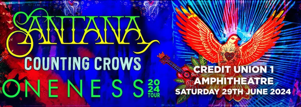 Santana & Counting Crows at Credit Union 1 Amphitheatre