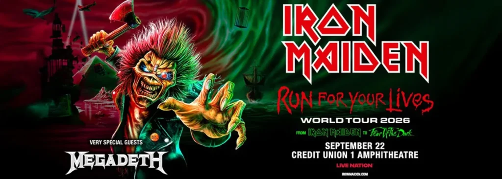 Iron Maiden & Megadeth at Credit Union 1 Amphitheatre