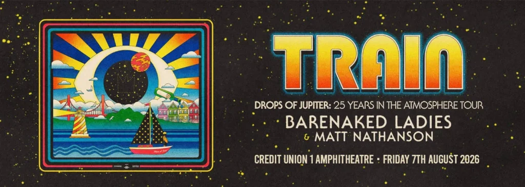 Train at Credit Union 1 Amphitheatre